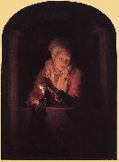 Gerard Dou, Old Woman with a Candle
